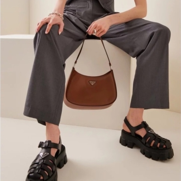 PRADA Monolith Black rubber sandals Size 38 / 7.5 - Picture 11 of 13